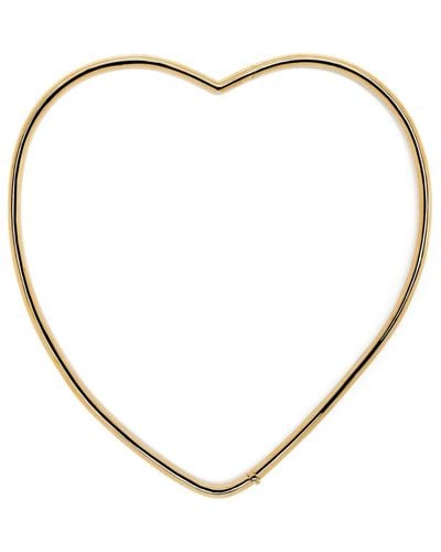 Yvonne Léon 9kt Yellow Gold Heart Necklace - Natural