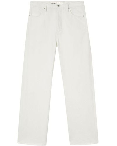 Jil Sander High-rise Straight-leg Jeans - White