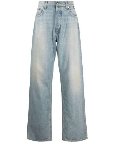 Rhude Mid-rise Wide-leg Jeans - Blue