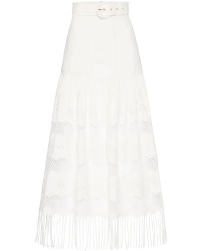 Rebecca Vallance Giovanni Panelled Midi Skirt - White