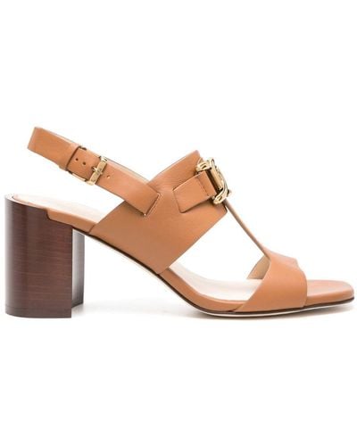 Tod's Kate 75mm Leather Sandals - Brown