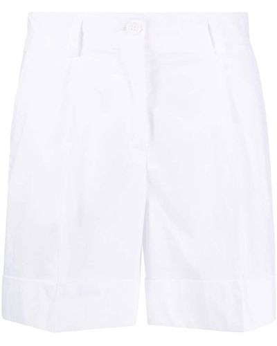 P.A.R.O.S.H. Shorts a vita alta - Bianco