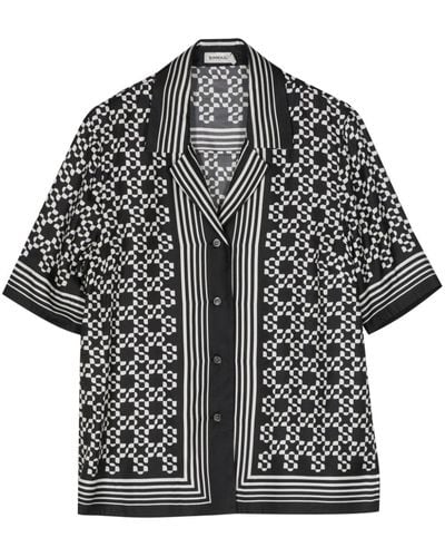 Jonathan Simkhai Koda Satin Shirt - Black