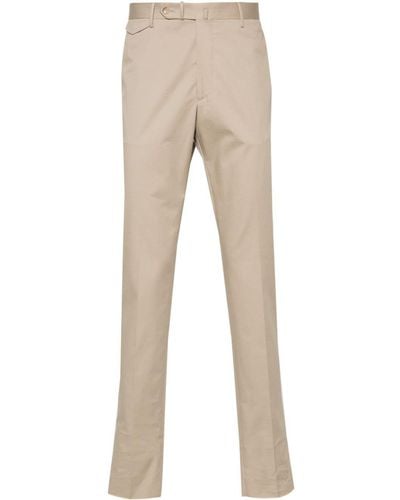 Tagliatore Mid-rise Tailored Pants - Natural