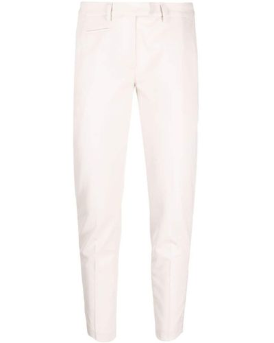 Dondup Low-rise Cropped Trousers - White