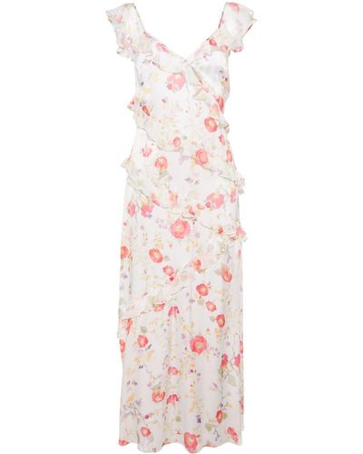 RIXO London Gail Floral-print Dress - Pink