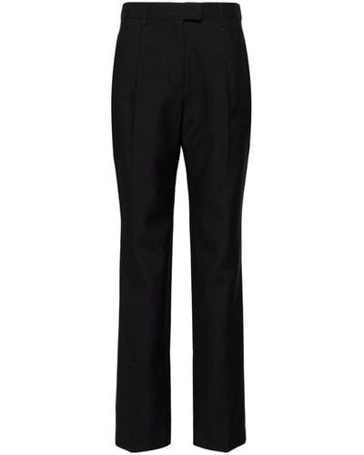 LVIR Pantalones de vestir con abertura en el bajo - Negro