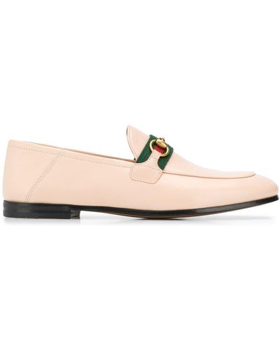 Gucci Loafers Met Webdetail - Roze