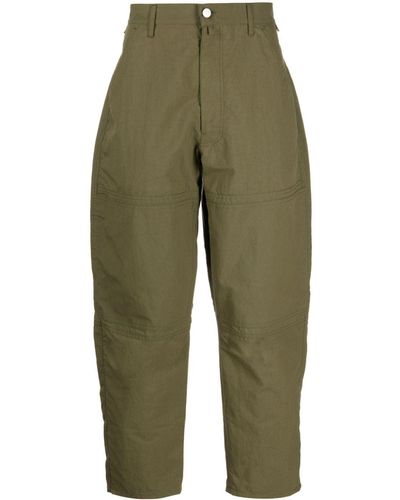 Mordecai Pantalones ajustados de talle medio - Verde