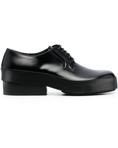 Raf Simons Lace-up Leather Derby Shoes - Black