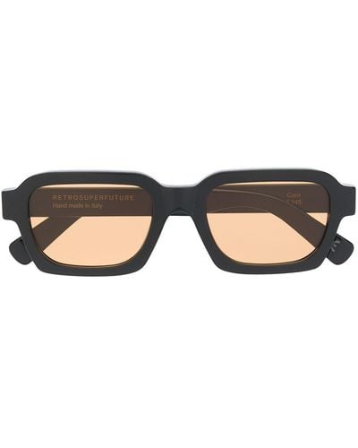Retrosuperfuture Rectangular Frame Sunglasses - Black