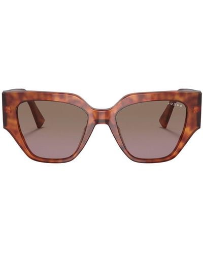 Vogue Eyewear Tortoiseshell-effect Square-frame Sunglasses - Brown