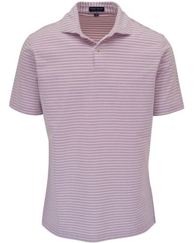 Peter Millar Striped Polo Shirt - Purple