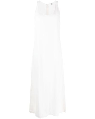 Totême Scoop-neck Sablé Maxi Dress - White