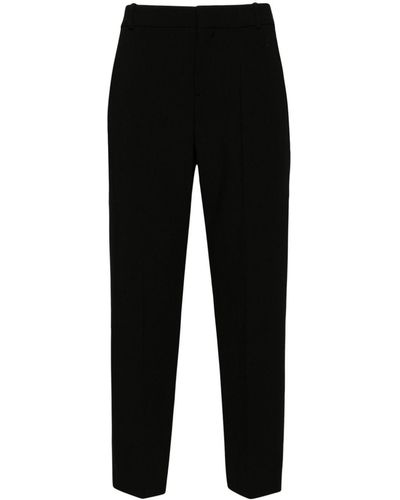 Balmain Cropped Tailored Trousers - Black