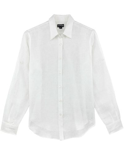 Vilebrequin Fondant Linen Shirt - White