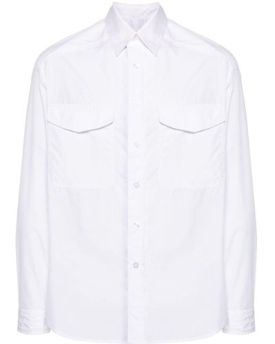 Mordecai Striped-print Poplin Shirt - White