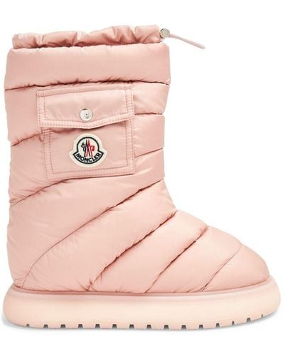 Moncler Gaia Pocket Padded Snow Boots - Pink