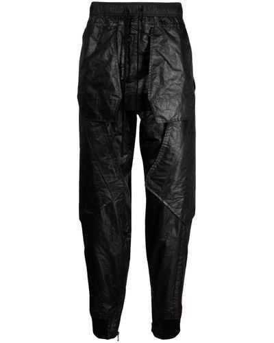 Julius Panelled Multi-pocket Trousers - Black