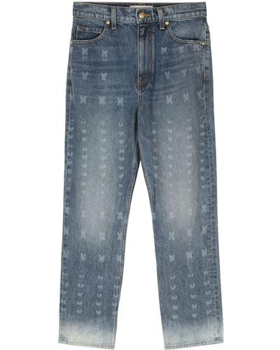 Ulla Johnson Agnes High-rise Cropped Jeans - ブルー