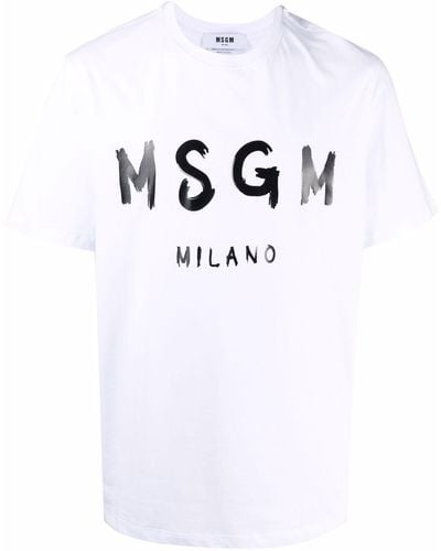 MSGM ロゴ Tシャツ - ブルー