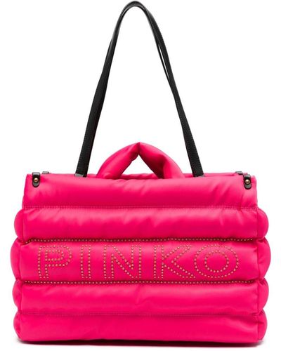 Pinko キルティング ハンドバッグ - ピンク