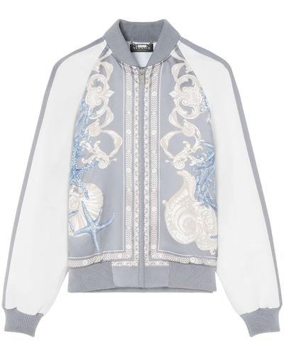 Versace Barocco Sea Varsity Jacket - White
