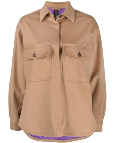 Mackintosh Lorriane Cotton Overshirt Jacket - Natural