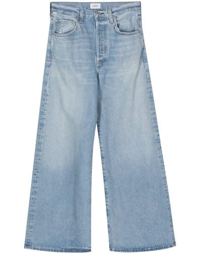 Citizens of Humanity Beverly Wide-Leg-Jeans mit hohem Bund - Blau