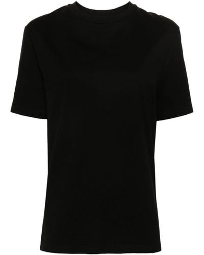 Jil Sander Camiseta con logo estampado - Negro