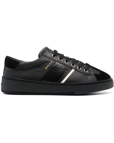 Bally Roller P Low-top Leather Sneakers - Black