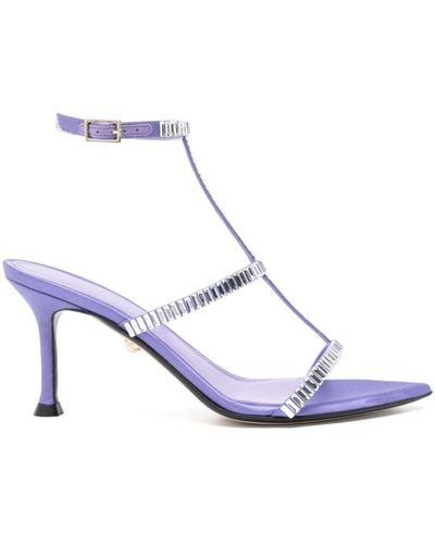 ALEVI Lisa Crystal-embellished Sandals - White
