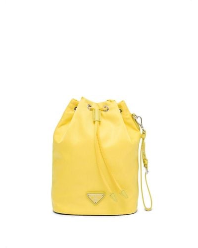 Prada Vitello Daino Soft Bucket Bag - Grey Bucket Bags, Handbags -  PRA866002