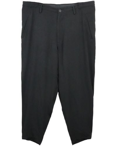 Yohji Yamamoto Pantalones ajustados con botones - Gris