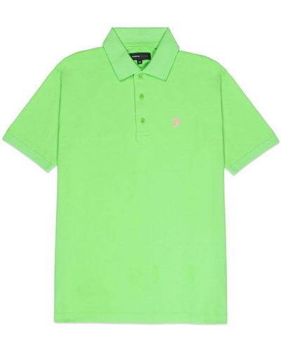 Purple Brand Logo-print Polo Shirt - Green