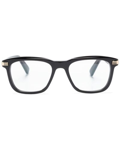 Cartier スクエア眼鏡フレーム - ブラック