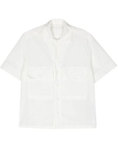 C.P. Company Logo-patch Cotton Shirt - White