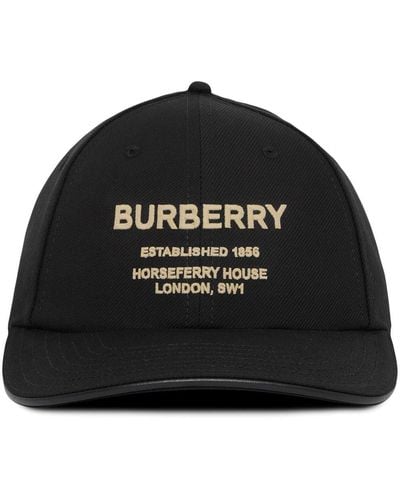 Burberry Horseferry-motif Baseball Cap - Black
