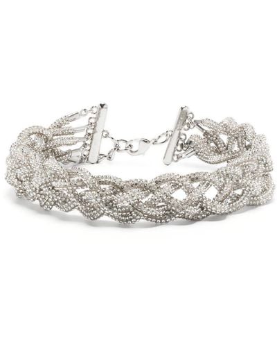 Atu Body Couture Braided Choker Necklace - Metallic
