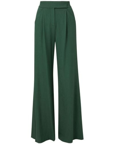 Veronica Beard Marbeau Wide-leg Trousers - Green