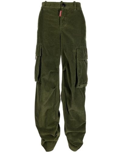 DSquared² Ribfluwelen Broek - Groen