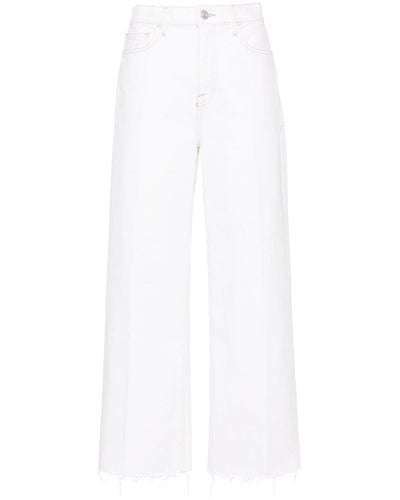 FRAME High-waist wide-legged Jeans - White