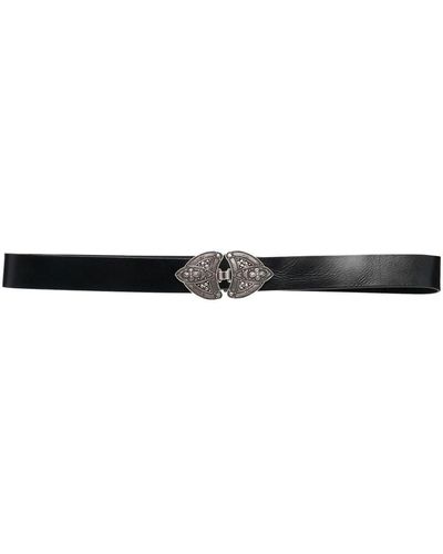 Ba&sh Embellished Buckle Belt - Black