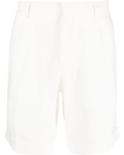 Briglia 1949 Mélange Linen Bermuda Shorts - White