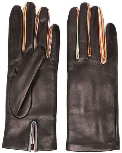 Paul Smith Handschuhe mit Streifendetail - Braun