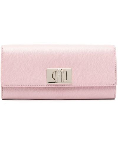 Furla 1927 Arch-motif Leather Wallet - Pink