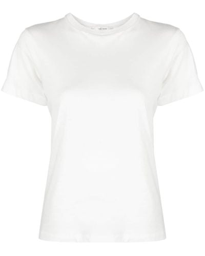 The Row Charo Crew Neck Cotton T-shirt - White