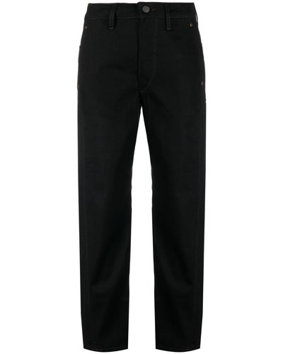 Lemaire Twisted Cropped Jeans - Black