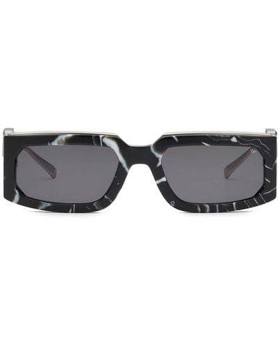 Philipp Plein Rose Venus Rectangle-frame Sunglasses - Gray