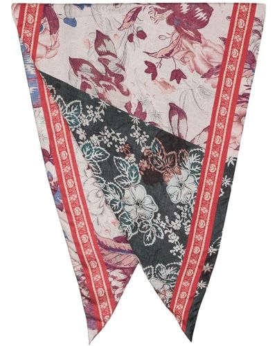Pierre Louis Mascia Aloeuw floral-print silk scarf - Rosa